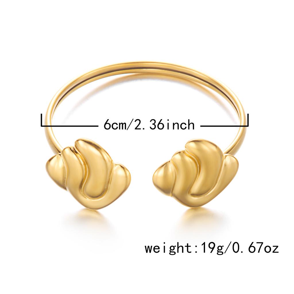 Women's Dainty Spiral Stainless Steel Cuff Bracelets Multilayer Shell Starfish Open Bangle Summer Beach Jewelry Gift