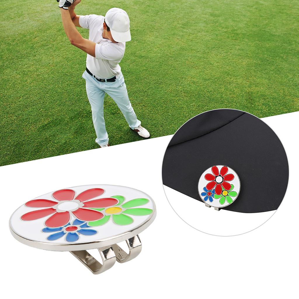 Metal Gold Plating Removable Golf Ball Marker Magnetic Hat Clip Compact Cap Clamp Gift