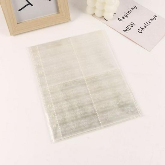 Korean Style Plaid A5 Loose-Leaf Photo Album - Cute, Hard Shell, Three-Inch Card Storage for Star-Chasing Fans