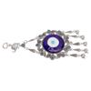 Blue Eye Wall Hanging Ornament Unique Pendant Hollow Flowers Turkish Lucky Wall Ornament for Home