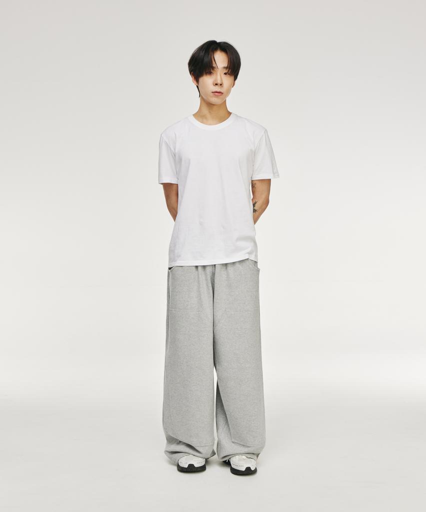 SIGNATURE Double Knee Training Pants [Melange Grey]