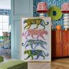Colorful Leopard Wall Art Prints Canvas Painting Dopamine Floral Cheetah Poster Picture For Living Dining Room Beach House Decor