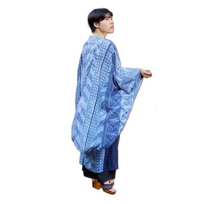 Dünner Rayon-Haori Perfekt für und andere Merkmale Eine japanische und moderne japanische Produkt 7IV-4202 Handgefärbt, (Haori) - Kimono, Yukata, Kimono. Design,