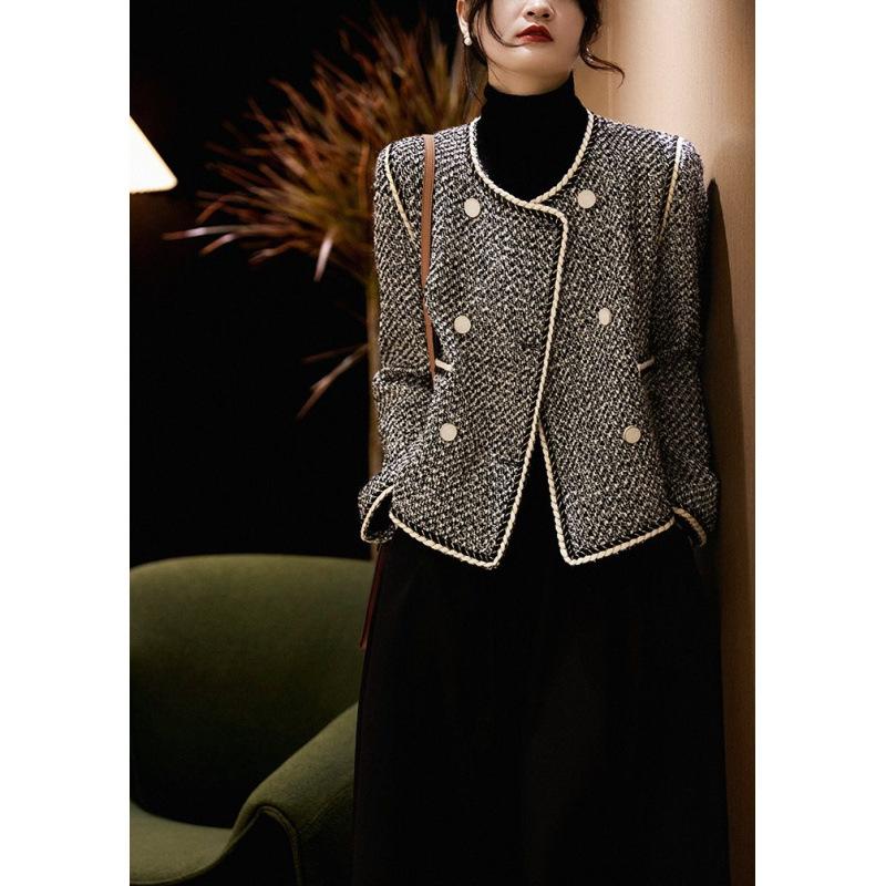 Double-breasted Style and Style Autumn New Style Small Fragrant Style Jacket for Women