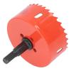 HSS Hole Saw with Mandrel 80mm Cutting Sharply Teeth Hole Drilling Cutter for Soft Metal Wood