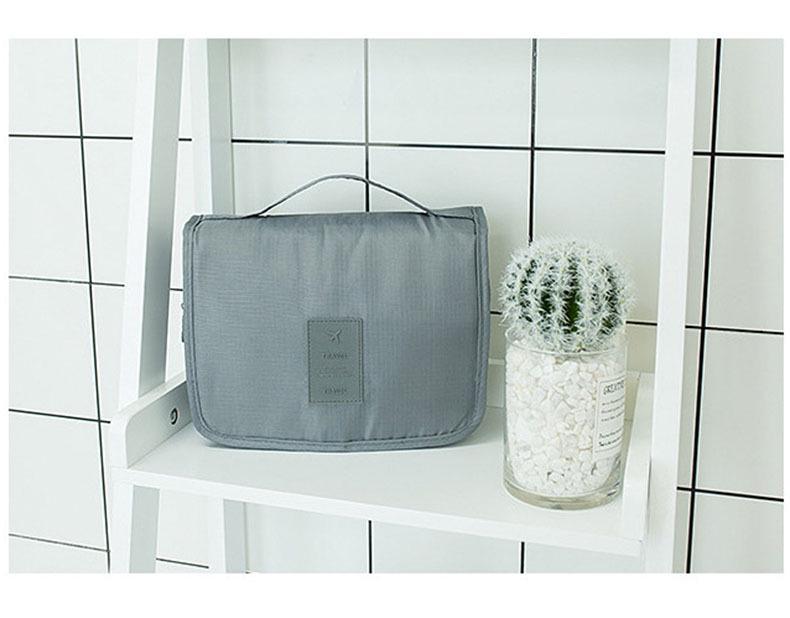 Large Capacity Portable Makeup Bag with Hanging Hook