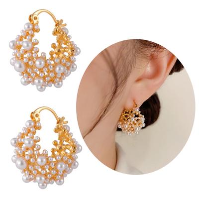 Elegant Ear Adornments Stylish Accessories Pearls Earrings Dangle Earrings Fashionable Ear Studs for Various Occasion