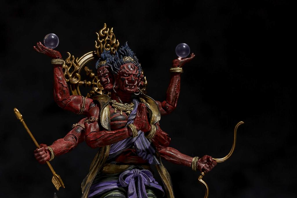 Takeya Shiki Jizai Okidashi Ashura Painted PVC & ABS Complete painted posable figure