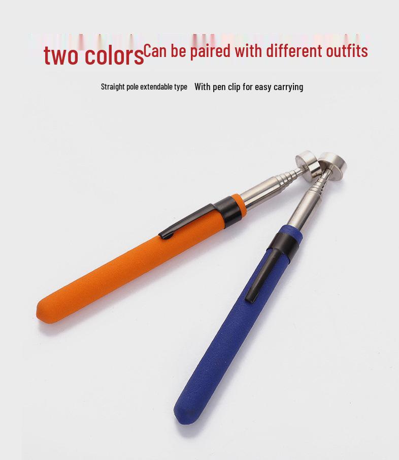 Телескопический магнитный захват 3.6 кг – Нержавеющая сталь, Форма ручки, Сильный магнитный зажим для автомобильного ремонта и обслуживания