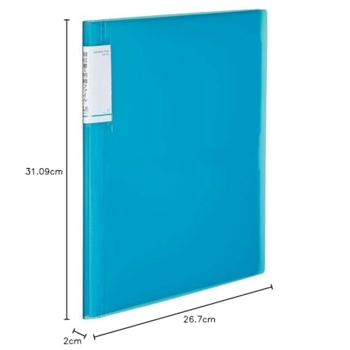 KOKUYO File Receipt/Details Novita Fixed Type A4 48 Pockets Light Blue La-NVR520LB