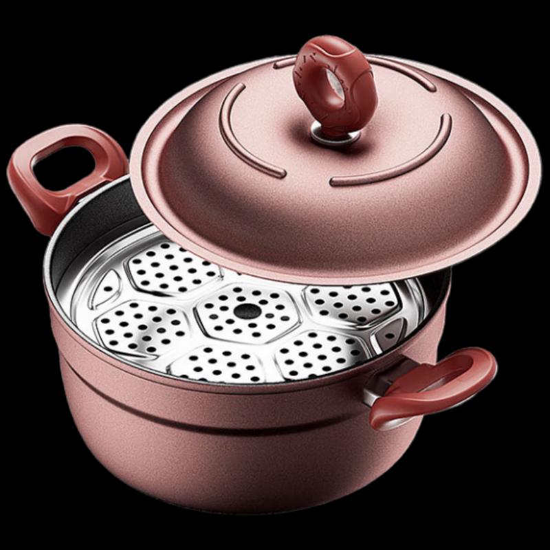 Aibofei Burgundy Heart Stockpot