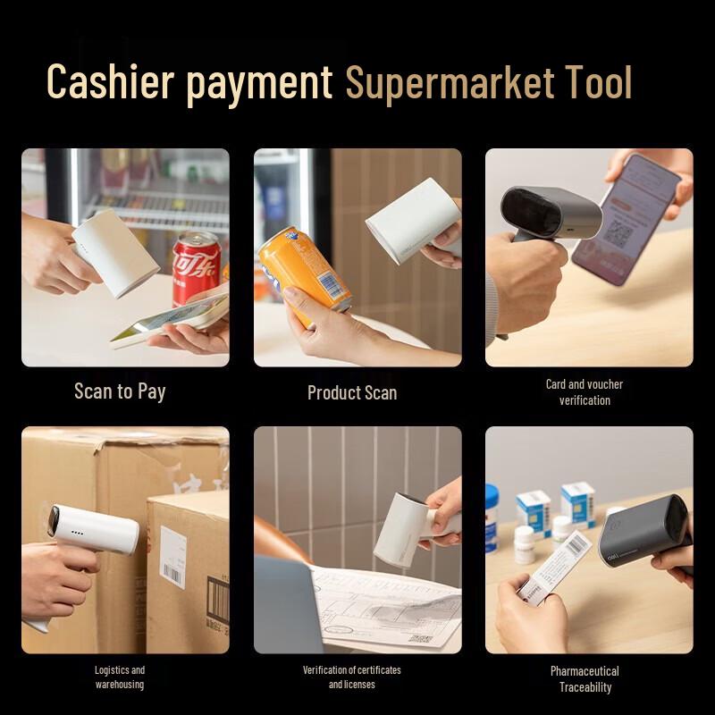 Deli AA002W Wireless 2D Barcode Scanner