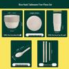 Food Grade Rice Husk Disposable Tableware Set