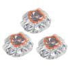 10pcs Hair Dye Processing Hat Constant Temperature Aluminum Foil Deep Conditioning Caps Silver