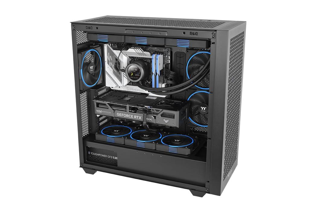 Thermaltake TS140 EX RGB Fan Black 3-Pack 140mm PC Case Fan CL-F208-PL14SW-A FN2565