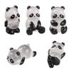 5Pcs 3D Mini Glowing In Dark Panda Toy Diy Handmade Resin Luminous Figurines Home Ornaments Panda Decorate Micro Landscape