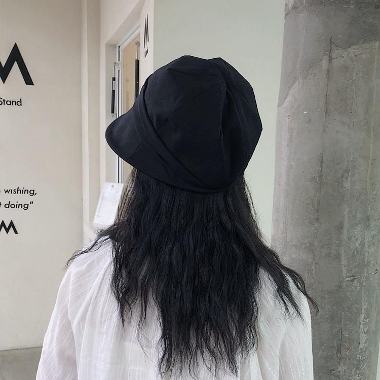 Damen Frühling/Sommer Koreanischer Stil Entenschnabel Baskenmütze: Retro Plissee Fischerhut mit kleiner Krempe für trendige Urlaubskleidung.