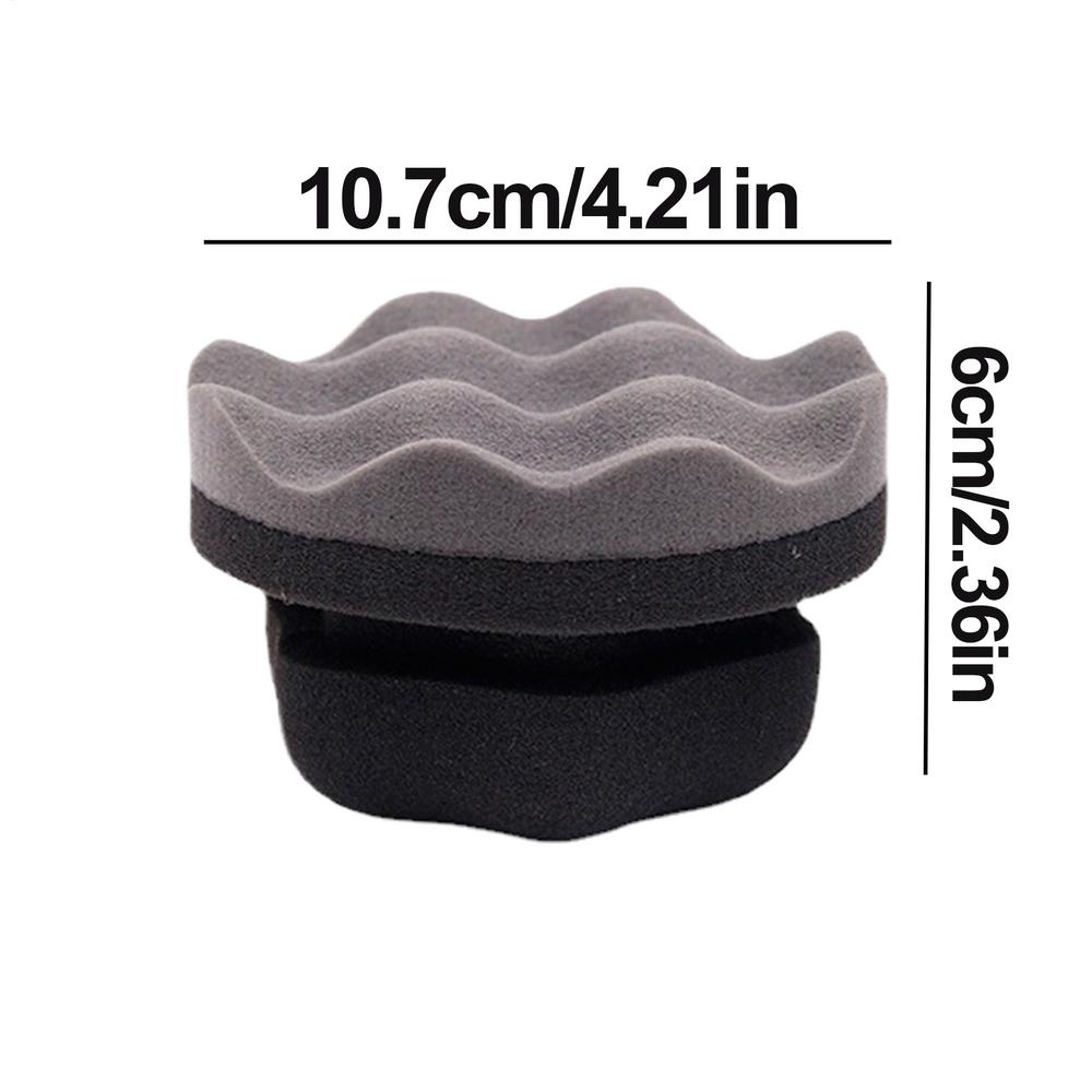 Car Tire Shine Sponge Vehicle Tire Wax Applicator Automobile Cleaning Supplies Multipurpose Wax Buffing Pads For Removing Stains