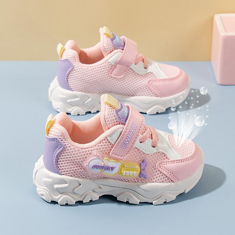 

Summer children s baby functional shoes single mesh breathable sweat-absorbing solid sole durable non-slip children s running shoes for 1-6 years old 22