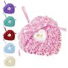 Boîte à bagues de mariage incrustée de Faux Rose en forme de cœur, support de rangement, coussin