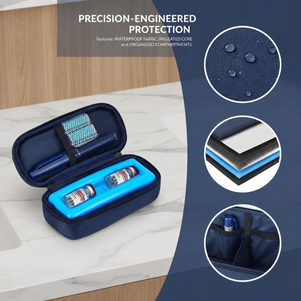 Insulated Material Insulin Cooler Bag Cold Storage Design Medicine Travel Bag For Traveling