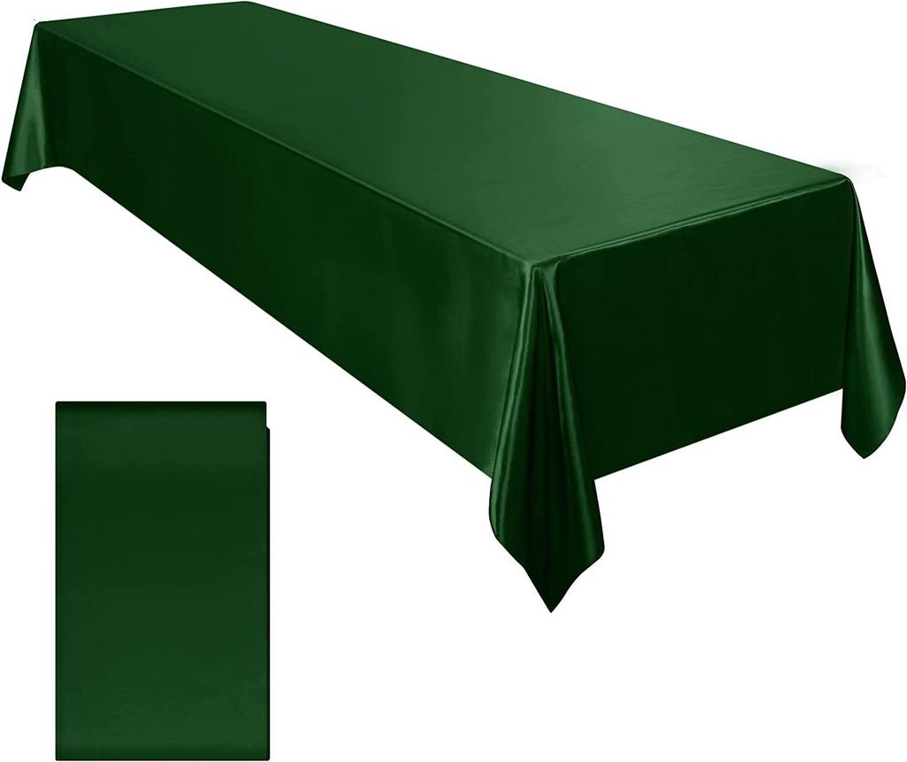Rectangle Wedding Satin Tablecloth Light Luxury Cotton and Linen Satin Tablecloth Wedding Table Cloth Banquet Decor 147x260cm