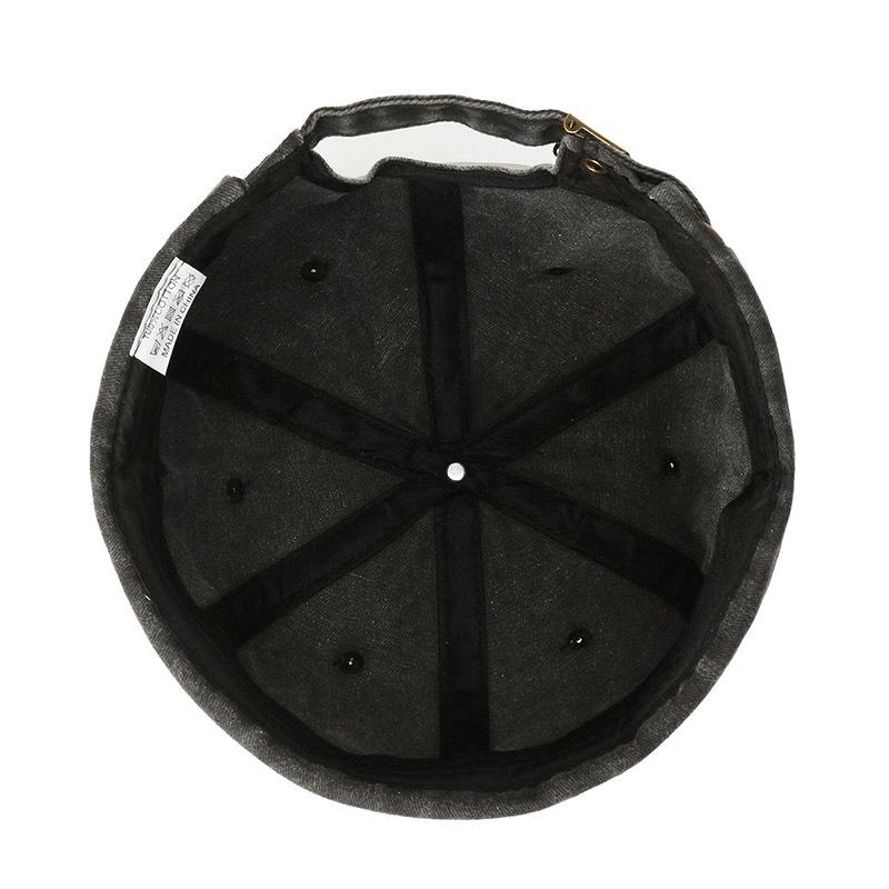 Hat Men's Four Seasons Washed Denim Melon Vest Hat Street Light Board Landlord Hat Personality Fashion Retro Outdoor Trend