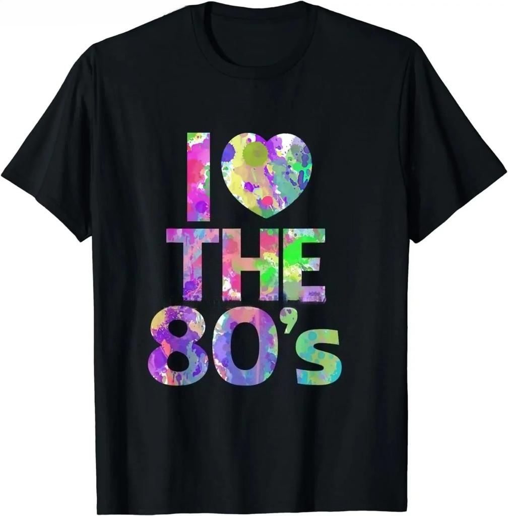 I Love 80sstyle Womens Tshirts Fun Party Retro Birthday Tshirts The Best Gift Tops and Tshirts and Pure Casual StyleY2K