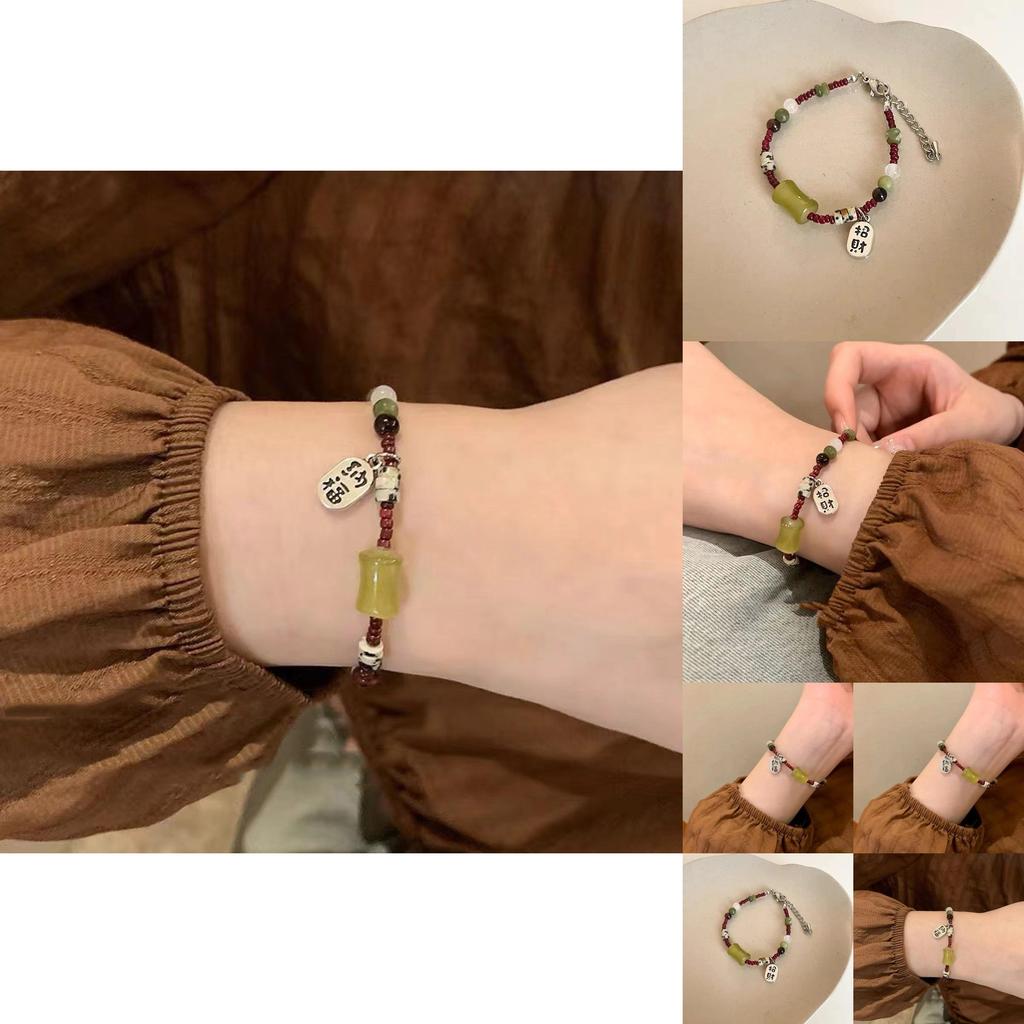 Delicate Geometric Glass Bead Bracelet For Women Perfect Gift Idea