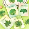 30Sheets Green Leaves Memo Pads Simple Scrapbooking Sticker School Supplies Post Sticky Notes Office Stationery