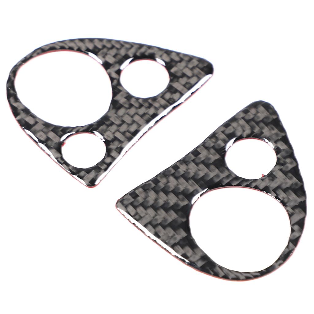 For Nissan Juke/Infiniti ESQ 2011- Soft Carbon Fiber Car Steering Wheel Button Decoration Frame Trim Interior Accessories