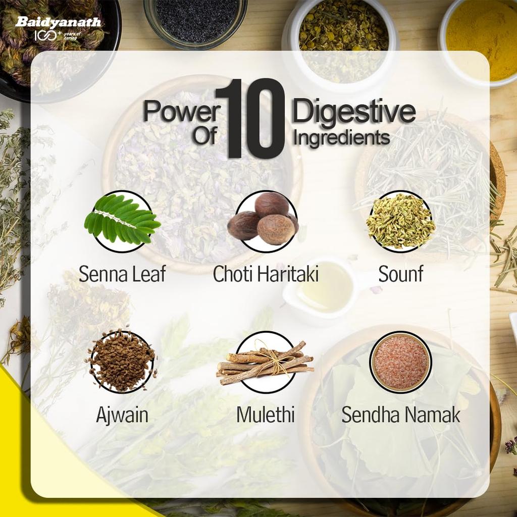 Baidyanath Kabz Har Ayurvedic Powder 100g Pack Of 1 | Natural Digestive Support For Constipation, Gas & Indigestion