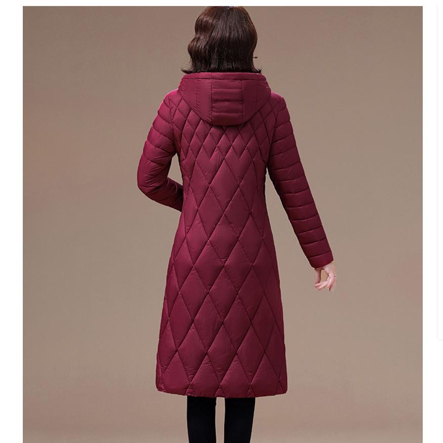 Women's Over-the-knee Down Padded Jacket Thickened Western Style Loose Padded Jacket Plus Size Padded Jacket Winter