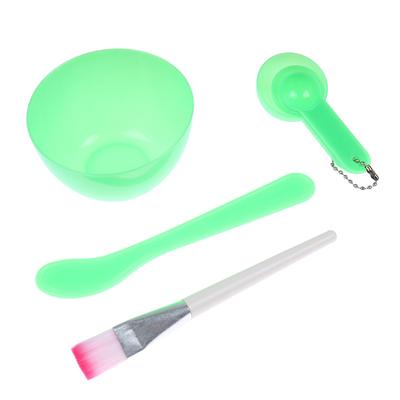 4Pcs/Set Facial Brush Mask Bowl Spoon Set Mask Brush Bar Diy Beauty Tools
