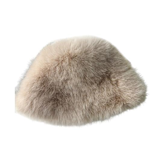 Women's Fuzzy Faux Fur Bucket Hat Winter Plush Furry Ladies Hat Fluffy Sherpa Fisherman