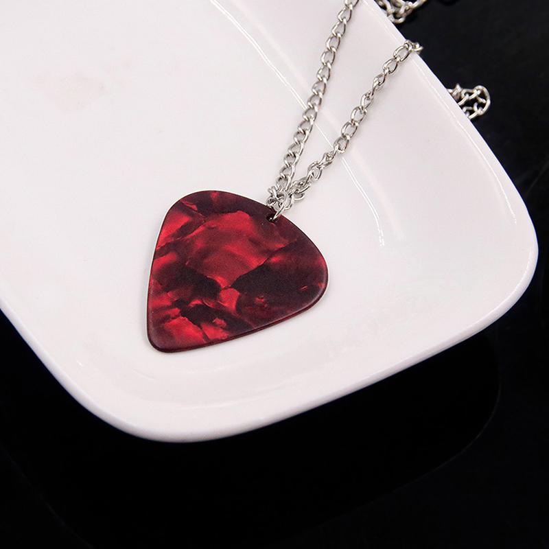 TV-Serien Herz Halskette Gitarrenplektrum Anhänger Halskette Für Freund Böser Schmuck Geschenk