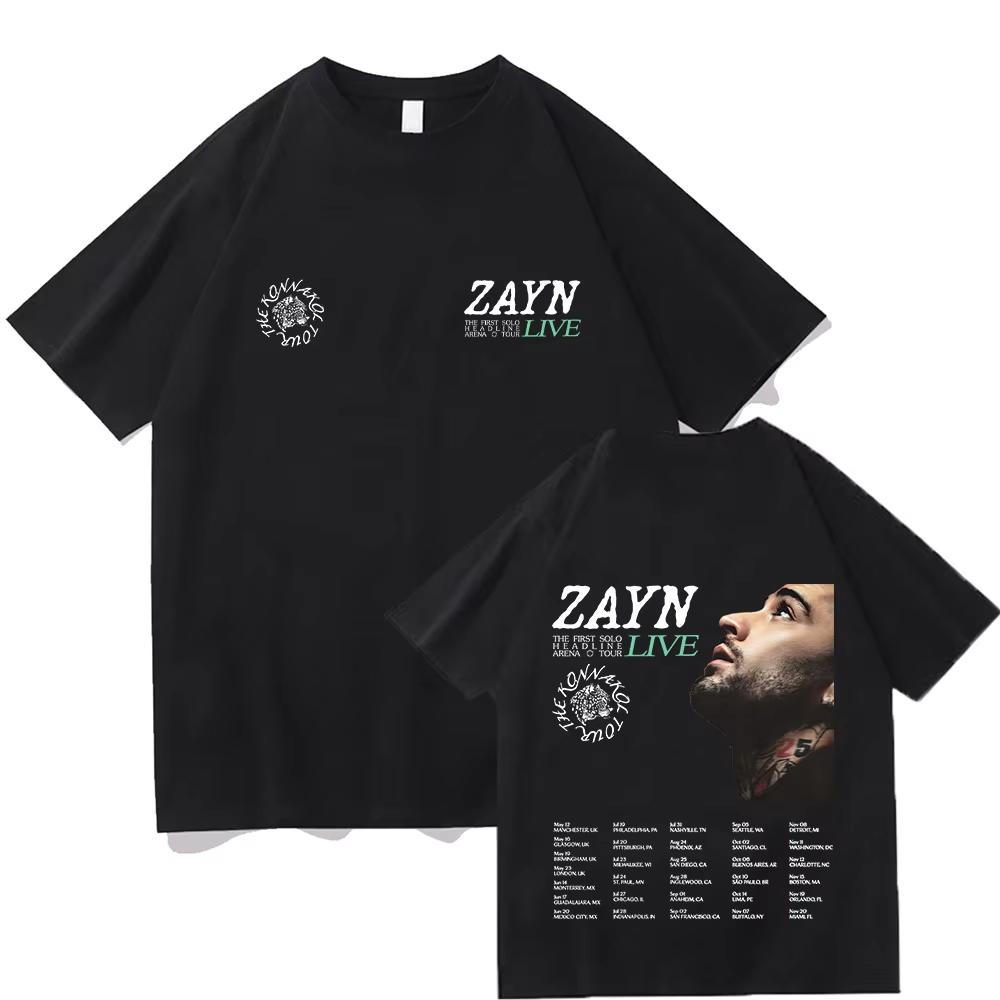 Zayn KONNAKOL Arena Tour Live 2026 T Shirts Zayn Malik Cotton Tshirt Men Women Fashion New Tee Harajuku Y2K Oneck Summer Tee S