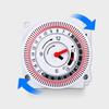 Mechanical Timer Switches Rotary Dials Timer 15 Minutes To 24 Hours Period Automatic Power Off For Home And Office