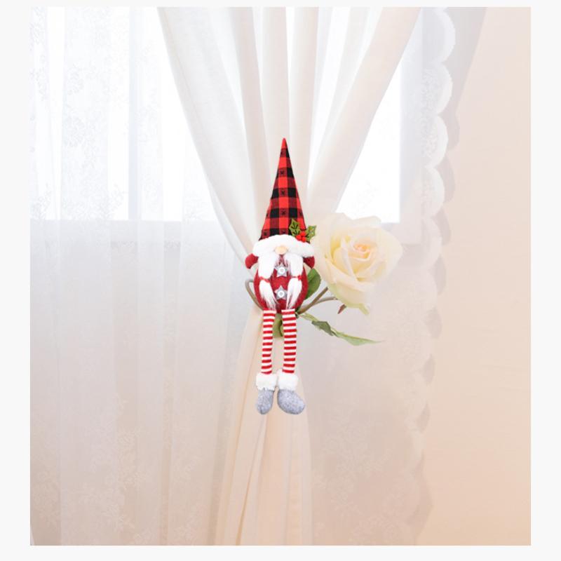 Home Furnishings Christmas Decoration Curtain Buckle Forest Old Man Curtain Buckle Faceless Doll European Style Curtain Binding Rope Door Hanger