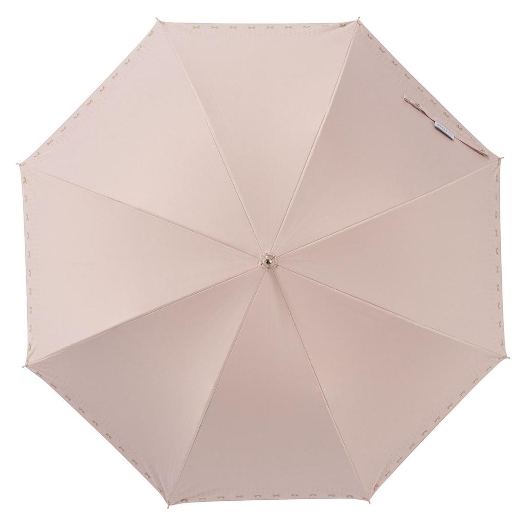 Moonbat Long Sun and Rain Light Heat UV Ribbon Dot Pink [Esta] Women's Parasol, Protection, Blocking, Blocking, Protection, Print, 31-230-30265-06,