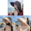 Cotton Sun Hat For Women With Wide Brim Foldable Uv Protective Outdoor Fashion Accessory