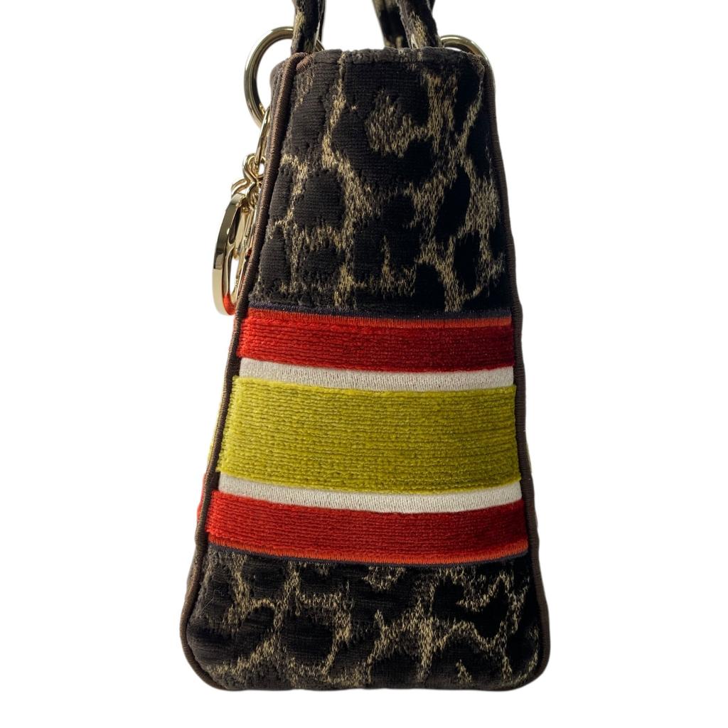 Used DiorShoulder Bag Leopard Suede Women