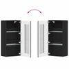 FLORIN 3 Piece TV Cabinet Set with Drawers Black Wood Based Material