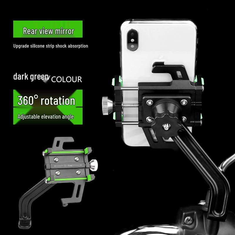 Aluminum Alloy Shockproof Five-Claw Phone Holder for Bikes and Motorcycles