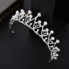 Crown Tiara for Adult Brides Elegant Wedding Crown  New Korean Wedding Accessories  Princess Birthday Headband