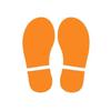 PVC Footprint Stickers Pet Supplies Stair Decals Accessories Floor Stickers