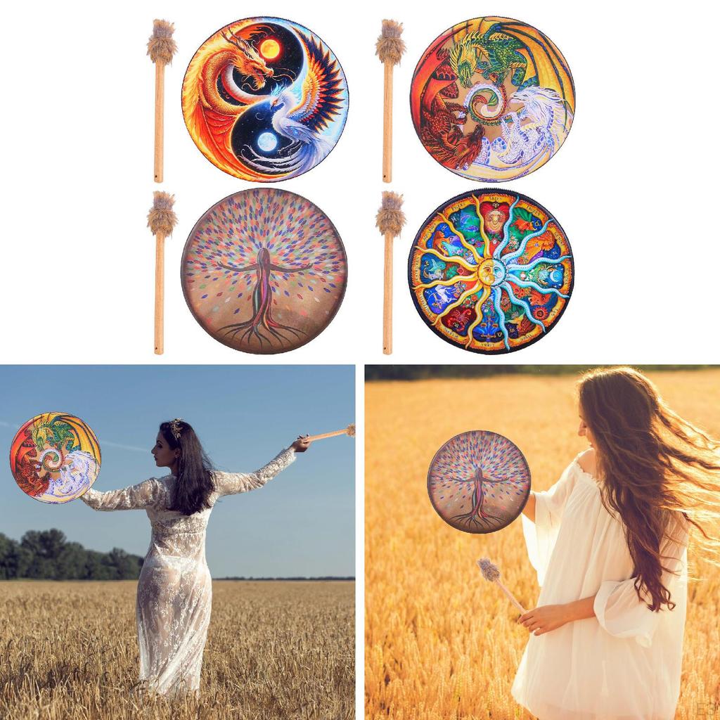 Portable Creative Instrumental Hand Drum for Performances, Party Decorations, And Gifts Music
