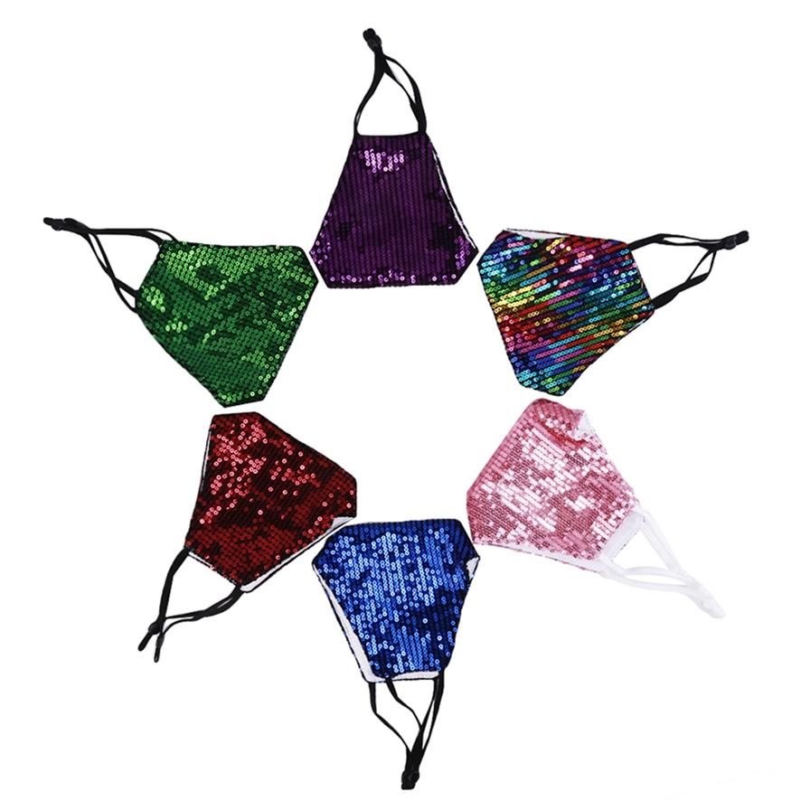 

Весенне-летние блестки Моющаяся модная дышащая ледяная шелковая маска Летняя солнцезащитная маска