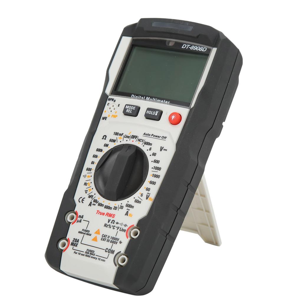 DT 8908D Vysoce přesný multimetr Tester Přenosný Manuální rozsah Odolný proti spálení Průmyslový LCD voltmetr