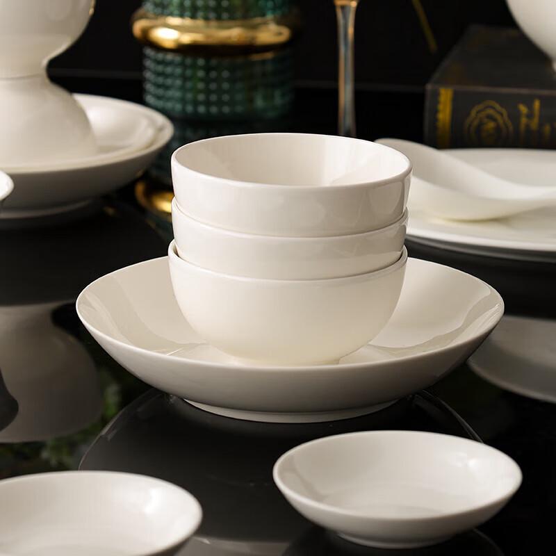 Jieyachie C169 Cremefarbenes Keramik-Geschirrset